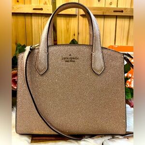 💜Kate Spade  Rose Gold 2 Way Handbag